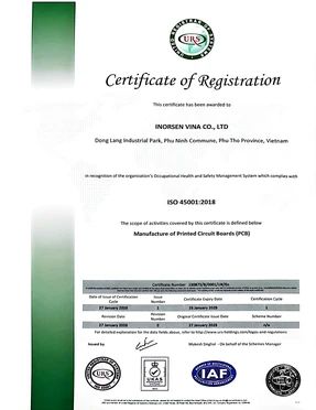 ISO 45001:2018 Occupational Health and Safety